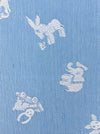 Light blue ticking with childlike patterns. Very rare! Spain c.1900 - 144×72 cm 