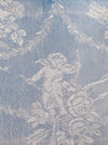 Blue ticking with cute cupids. Spain c.1920 - 76×113 cm
