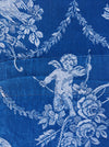 Dark blue ticking with cute cupids. Spain c.1920 - Lot of 2 pieces