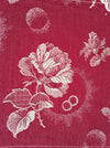 Ticking in burgundy with roses. Spain c.1950 - Lot of 2 pieces