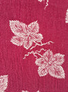 Burgundy ticking with vine leaves. Spain c.1950 - 120×136 cm