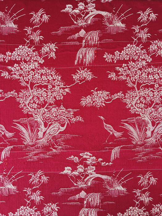 Exotic nature in Burgundy ticking. Spain c.1940 - 90×145 cm 