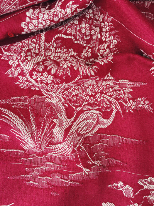 Exotic nature in Burgundy ticking. Spain c.1940 - 90×145 cm 