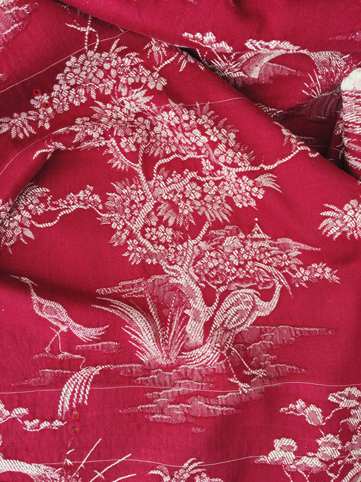 Exotic nature in Burgundy ticking. Spain c.1940 - 90×145 cm 