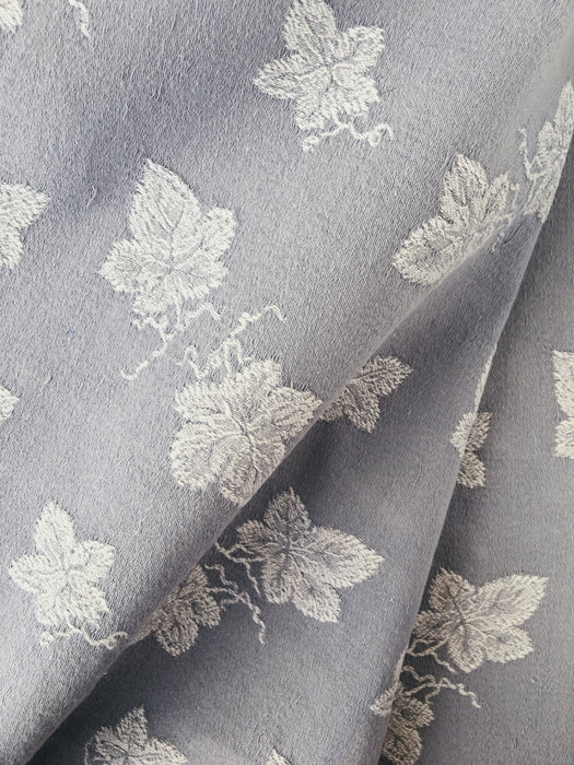 Gray ticking with vine leaves. Spain c.1940