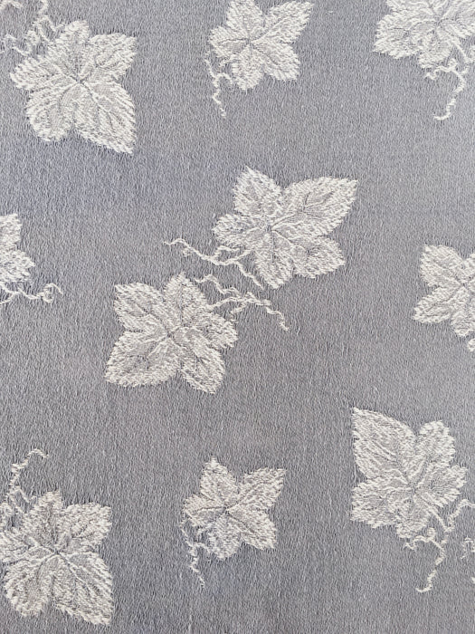 Gray ticking with vine leaves. Spain c.1940