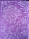 Large peacock in lilac ticking. Spain c.1930 - 154×180 cm
