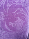 Large peacock in lilac ticking. Spain c.1930 - 154×180 cm