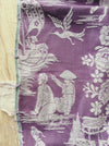 Chinoiserie in lilac ticking. Spain c.1950 - 130×165 cm
