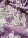 Chinoiserie in lilac ticking. Spain c.1950 - 130×165 cm
