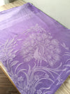 Lilac ticking with large peacock. Spain c.1930 - Lot of 5 pieces