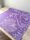 Lilac ticking with large peacock. Spain c.1930 - Lot of 5 pieces