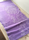 Lilac ticking with large peacock. Spain c.1930 - Lot of 5 pieces