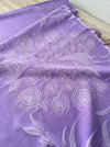 Lilac ticking with large peacock. Spain c.1930 - Lot of 5 pieces