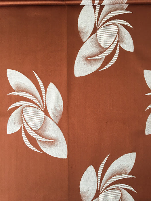 Brown magnolias ticking. Spain c.1940 - 122 cm × 4.2 meters