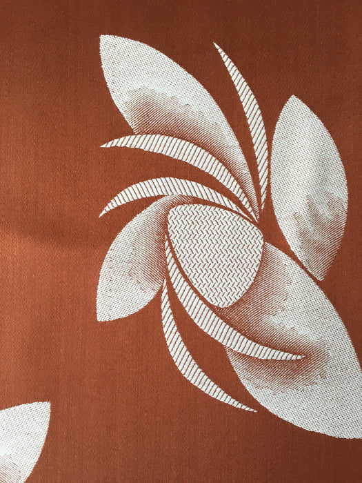 Brown magnolias ticking. Spain c.1940 - 122 cm × 4.2 meters