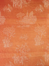 Orange ticking with chinoiserie. Spain c.1930 - Lot of 2 pieces