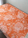 Orange chinoiserie ticking. Spain c.1900 - 126 cm × 1.26 meters