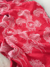 Swans and flowers in red ticking. Spain c.1960 - Lot of 3 pieces