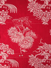 Chinoiserie in red ticking. Spain c.1950 - 112×80 cm