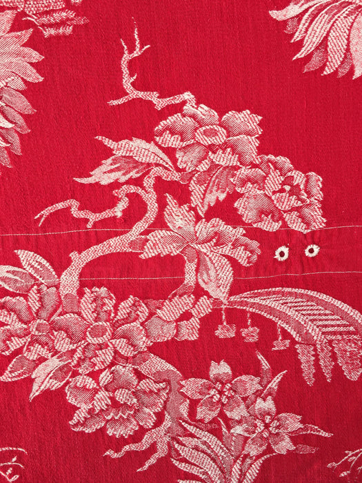 Chinoiserie in red ticking. Spain c.1950 - 112×80 cm