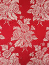 Chrysanthemums in red ticking. Spain c.1930 - Lot of 3 pieces
