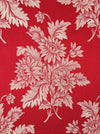 Chrysanthemums in red ticking. Spain c.1930 - Lot of 3 pieces