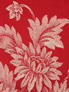Chrysanthemums in red ticking. Spain c.1930 - Lot of 3 pieces