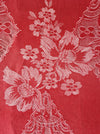 Large flowers in red ticking. Spain c.1940 - Lot of 3 pieces