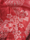 Large flowers in red ticking. Spain c.1940 - Lot of 3 pieces