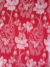 Large flowers in red ticking. Spain c.1940 - 48×172 cm 