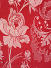 Large flowers in red ticking. Spain c.1940 - 48×172 cm 