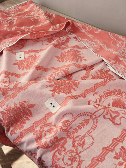 Pink swans ticking. Spain c.1900 - 152 cm × 1.9 meters (3.8 m avail.)