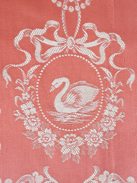 Pink swans ticking. Spain c.1900 - 152 cm × 1.9 meters (3.8 m avail.)