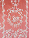 Pink swans ticking. Spain c.1900 - 152 cm × 1.9 meters (3.8 m avail.)
