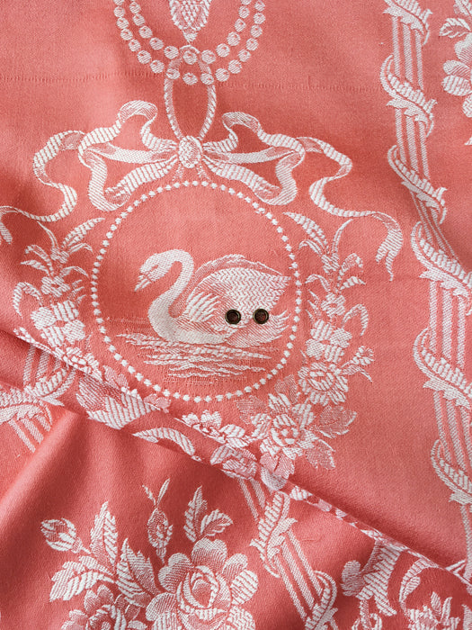 Pink swans ticking. Spain c.1900 - 152 cm × 1.9 meters (3.8 m avail.)