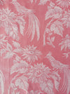 Exotic bird in pink ticking. Spain c.1930 - 62×80 cm