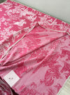 Chinoiserie ticking in pink. Spain c.1950 - 112 cm × 3.96 meters