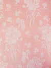 Soft pink ticking with flowers. Spain c.1950 - 68×196 cm