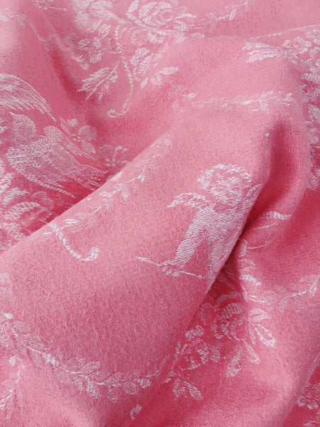Pink Cupids Antique European Ticking Fabric Recovered Panels REC-DA-ROSA-020 - Ticking Depot