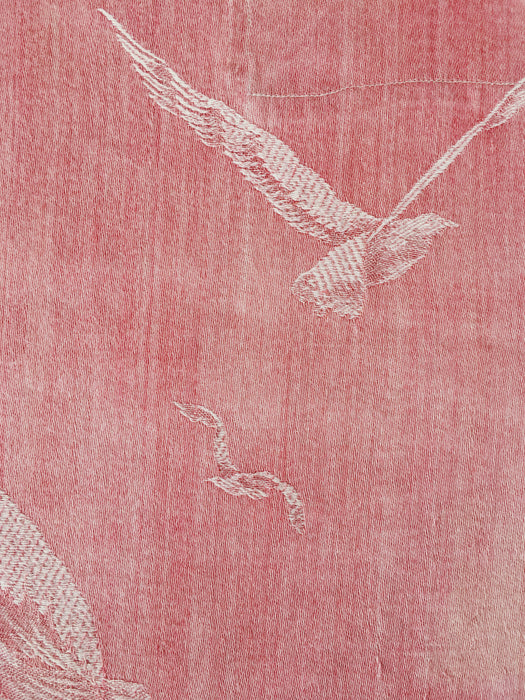 Marvelous ticking with several seagulls flying across the sky. Spain c.1900