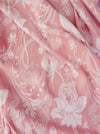 Large flowers in pink ticking. Spain c.1940 - Lot of 2 pieces