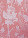 Large flowers in pink ticking. Spain c.1940 - Lot of 2 pieces