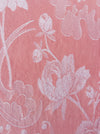 Large flowers in pink ticking. Spain c.1940 - Lot of 2 pieces
