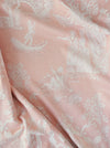 Soft pink ticking with Versailles motif. Spain c.1900 - 148 cm × 1.6 meters