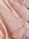 Soft pink ticking with Versailles motif. Spain c.1900 - 148 cm × 1.6 meters