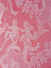 Pink ticking with cupids. Spain c.1930 - 65×85 cm