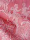 Pink ticking with cupids. Spain c.1930 - 65×85 cm