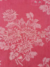 Pink ticking with chrysanthemums. Spain c.1930 - 110×55 cm