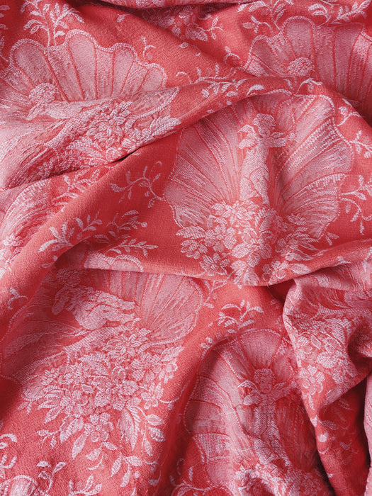 Pink ticking with cupids. Spain c.1940 - Lot of 2 pieces